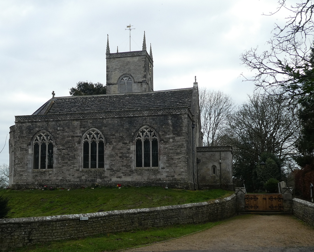 Three Gothic windows on the north side of St Nicholas Church
